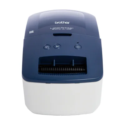 Brother QL-600B, DK, Direct thermal, 300 x 600 DPI, 71 mm/sec, Wired, Blue, White