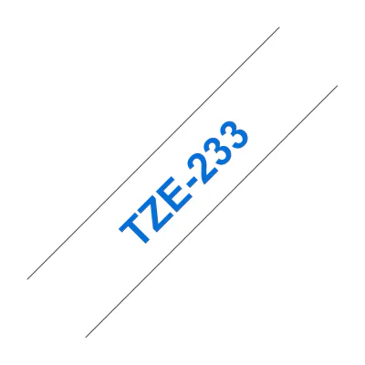 Brother TZE-233, Blue on white, Philippines, 5 year(s), Brother, P-Touch PT-1000, 1010, 1080, 1090, 1280, 1290, 2030, 2470, 2730, 7100, 9700, 9800, H75, 1.2 cm
