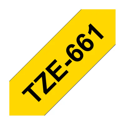 Brother TZE-661, TZ, Yellow, China, 5 year(s), 3.6 cm, 8 m