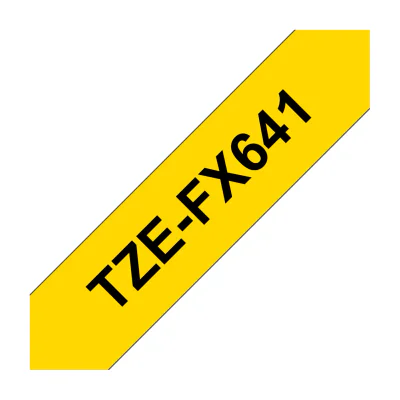 Brother TZE-FX641, Black on yellow, TZ, Black, China, 5 year(s), 1.8 cm