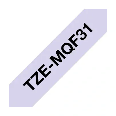Brother TZE-MQF31, Black, TZe, Grey, Thermal transfer, China, Gloss