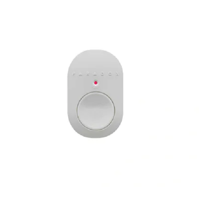 Buton de panica radio • material rezistent la intemperii • funcția de panica permite trimiterea instantanee a semnalului catre stația de monitorizare • funcție test baterie • indicator LED • posibilitatea purtarii pe snur sau brațara • baterie CR2032