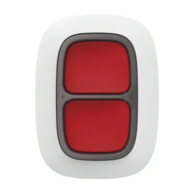 Buton panica / smart wireless, alb - AJAX; Numar butoane: 2; Utilizare ca buton panica sau control automatizari, cominicare bidirectionala; Protectie apasare accidentala: necesita apasare simultana, despartitor din plastic; Frecventa operare: 868.0 -