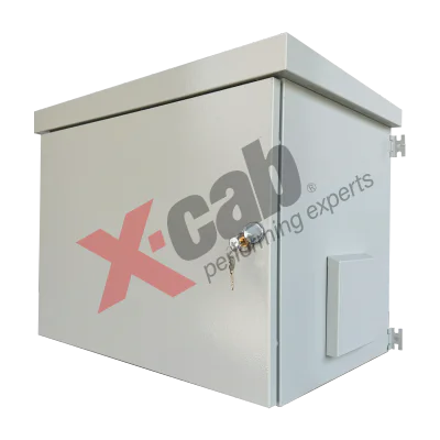 Cabinet metalic de exterior 19", cu izolatie termica, rack de perete, 9U 600x400 mm, IP-55, Xcab seria F "Xcab-FX196409"