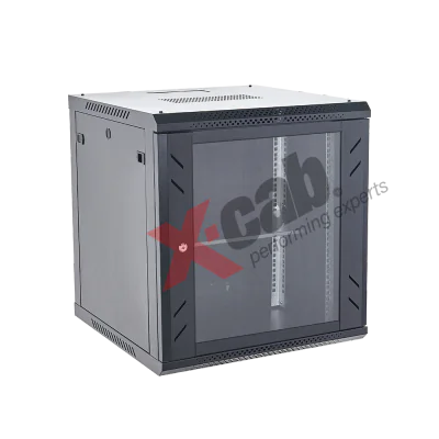 Cabinet metalic de perete 19", tip rack wallmount, 12U 600x600 mm, Xcab S Negru "Xcab-12U60S.9004"