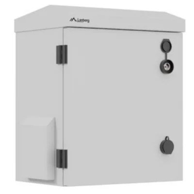 Cabinet rack Lanberg, wall mount, 10" 320X220X400, Assembled, material Galvanized steel, Stainless steel (AISI 304), maximum static load 50 kg, IP55, gri