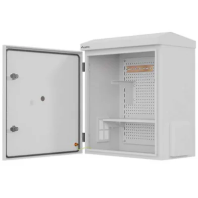 Cabinet rack Lanberg, wall mount, 10" 420X300X500, Assembled, material Galvanized steel, Stainless steel (AISI 304), maximum static load 50 kg, IP55, gri