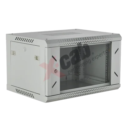 CABINETE Xcab metalic de perete 19", tip rack wallmount, 6U 600x450 mm, Xcab Gri "Xcab-6U45S.7035"