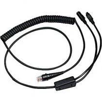 Cable: KBW, black, PS2, 3m (9.8´), coiled, 5 V external power with option for host power