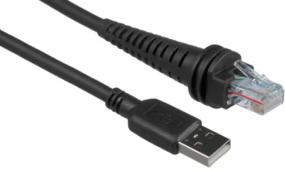 Cable: USB, black, Type A, 3m (9.8’), straight, 5v host power, industrial grade