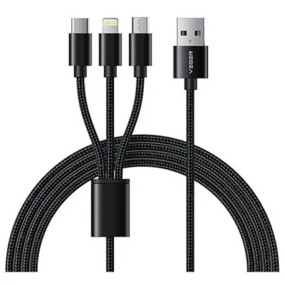 CABLE USB TO 3IN1 1.5M/V303 VEGER