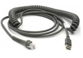 Cable, USB, Type A, Enhanced, Coiled, Power Off Terminal, 5 Meters