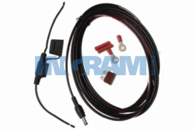 CABLE WITH FUSE HOLDER FOR VEHICLE DOCK. 5.5MM X 2.5MM PLUG (L10, ET8X)
