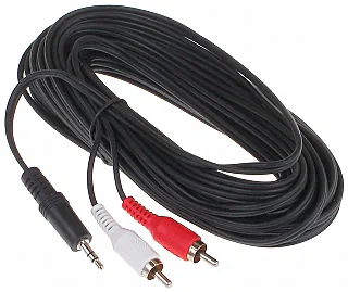 Cablu 2 x Cinch - Jack 3,5 mm 2C-W/J-W-10M, 10 m
