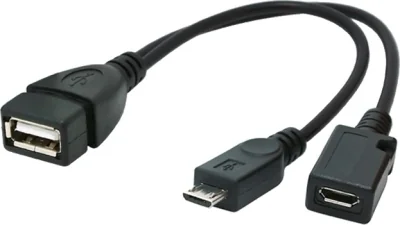 GEMBIRD A-OTG-AFBM-04 cable USB OTG AF to micro BM + micro BF 0.15 m