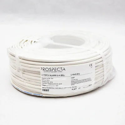 Cablu alarma 10 x 0.22 premium, cupru 100%, cod: I103IT, Li-Y(ST)Y, made in Italy, utilizare pentru sisteme de alarma, manta exterioara PVC alb, ecranare: folie de aluminiu laminata, raza de curbura 10x diametru, Peak Operating Voltage 250, Voltage R