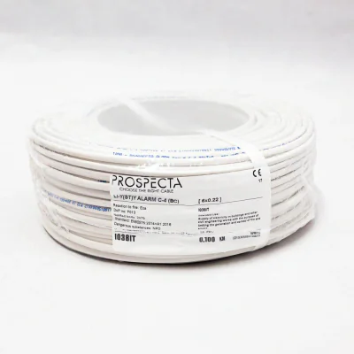 Cablu alarma 6 x 0.22 premium, cupru 100%, cod: I038IT, Li-Y(ST)Y, made in Italy, utilizare pentru sisteme de alarma, manta exterioara PVC alb, ecranare: folie de aluminiu laminata, raza de curbura 10x diametru, Peak Operating Voltage 250, Voltage Ra