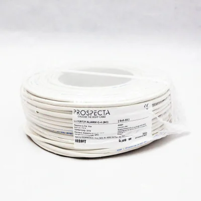 Cablu alarma 8 x 0.22 premium, cupru 100%, cod: I039IT, Li-Y(ST)Y, made in Italy, utilizare pentru sisteme de alarma, manta exterioara PVC alb, ecranare: folie de aluminiu laminata, raza de curbura 10x diametru, Peak Operating Voltage 250, Voltage Ra
