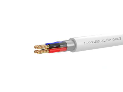 Cablu alarma Hikvision DS-1AC4APL1; 4 fire: 4×0.22 mm2, rezistenta foc: CPR Eca, 25AWG, material cupru integral, cutie 100 metri.