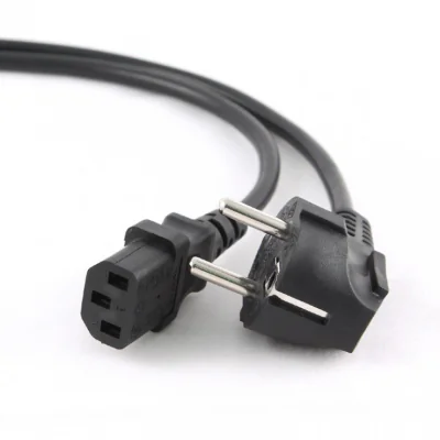 CABLU alimentare GEMBIRD 1.8m, intrare Shucko, iesire C13 90grade, 10A, 3x0.75mm3, black, "PC-186A-075-1.8M"