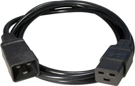 GEMBIRD PC-189-C19 power extension cable with C19 input and C20 output 1.5m