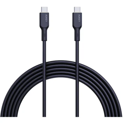 Cablu alimentare si date Aukey, USB Type-C (T) la USB Type-C (T), 1.8m, 480 Mbps, 240W, silicon, negru, "LLTSN1049544" -689323787272