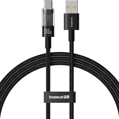 CABLU alimentare si date Baseus Gem, Fast Charging Data Cable pt. smartphone, USB la USB Type-C 100W, 1m, mov "P10373002511-00" - 6932172658687