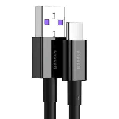 CABLU alimentare si date Baseus Superior, Fast Charging Data Cable pt. smartphone, USB la USB Type-C 66W, 1m, alb "CATYS-02" - 6953156205505
