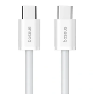 CABLU alimentare si date Baseus Superior, Fast Charging Data Cable pt. smartphone, USB Type-C la USB Type-C 30W, 2m, alb "P10365200211-01" - 6932172648794