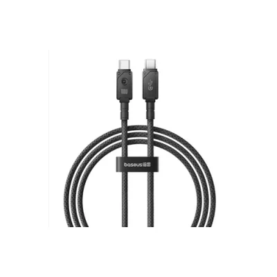 CABLU alimentare si date Baseus Unbreakable, Fast Charging Data Cable pt. smartphone, USB Type-C la USB Type-C 100W,2m,braided aliaj zinc,alb "P10355800221-01" - 6932172633295