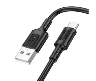 CABLU alimentare si date Borofone "BX111", Charging Data Cable pt. smartphone, USB la USB Type-C, 3A, 1m, negru "6941991115080"