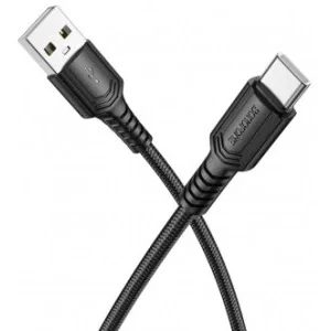 CABLU alimentare si date Borofone "BX116", Charging Data Cable pt. smartphone, USB la USB Type-C, 3A, 1m, alb "6941991119811"