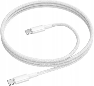 CABLU alimentare si date Borofone "BX117", Charging Data Cable pt. smartphone, USB Type-C la USB Type-C, 60W, 1m, alb "6941991120206"