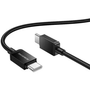 CABLU alimentare si date Borofone "BX120", Charging Data Cable pt. smartphone, USB Type-C la USB Type-C, 60W, 1m, negru "6941991122149"