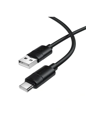 CABLU alimentare si date Borofone "BX123", Charging Data Cable pt. smartphone, USB la USB Type-C, 3A, 1m, negru "6941991124211"