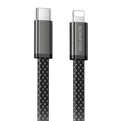 CABLU alimentare si date Borofone "BX124", Charging Data Cable pt. smartphone, USB Type-C la USB Type-C, 60W, 1m, negru "6941991127731"