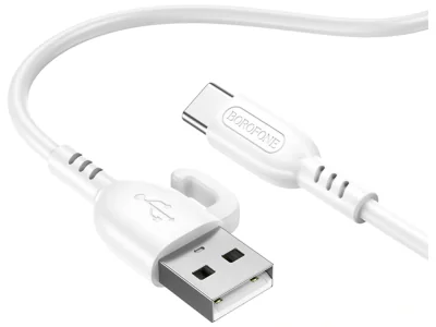 CABLU alimentare si date Borofone "BX91", Fast Charging Data Cable pt. smartphone, USB la USB Type-C, 3A, 1m, negru "6974443389920"