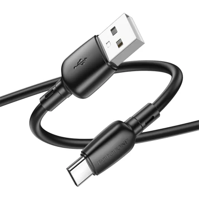 CABLU alimentare si date Borofone "BX93", Fast Charging Data Cable pt. smartphone, USB la USB Type-C 100W, 1m, alb "6941991103186"