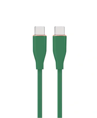 GEMBIRD Premium silicon Type-C Power Delivery PD charging and data cable 1.5m midnight green