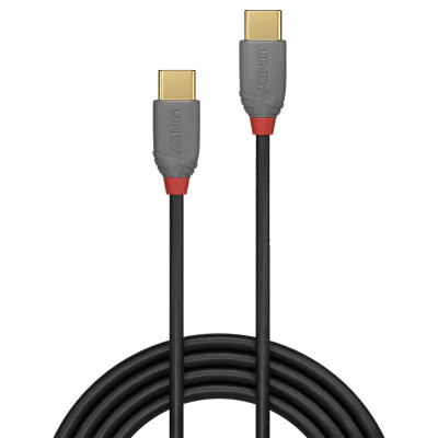 Cablu Lindy 1m USB 2.0 Type-C, Anthra Line