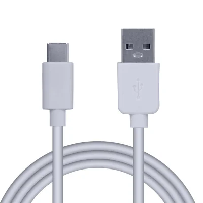 CABLU alimentare si date SPACER, pt. smartphone, USB 2.0 (T) la Type-C (T), PVC,2.1A, bulk, 0.5m, alb, "SPDC-TYPEC-PVC-W-0.5"