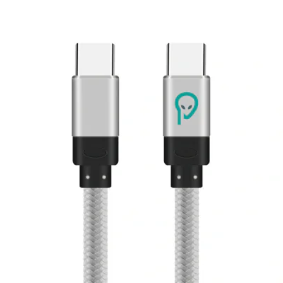 CABLU alimentare si date SPACER, pt. smartphone, USB Type-C (T) la USB Type-C(T), braided, ambalaj punga, 1m, silver "SPDC-TYPEC-TYPEC-BRD-SL-1.0"