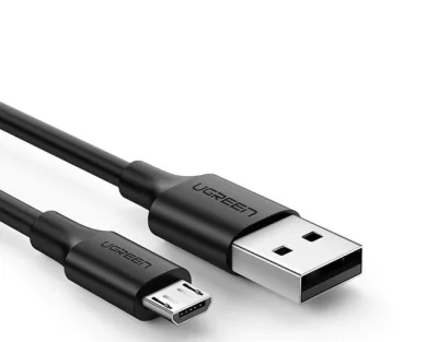 CABLU alimentare si date Ugreen, "US289", Fast Charging Data Cable pt. smartphone, USB la Micro-USB, nickel plating, PVC, 1.5m, alb "60142" -6957303861422