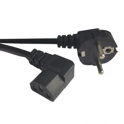 CABLU alimentare Spacer 1.8m, intrare Shucko, iesire C13 (conector 90 grade), 10A, negru, "SPPW-SCHK-C13GR90-10A-1.8"