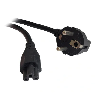 CABLU alimentare Spacer notebook 1m, intrare Shucko, iesire C5, 16A, negru, "SPPW-SCHK-C5-16A-1.0"