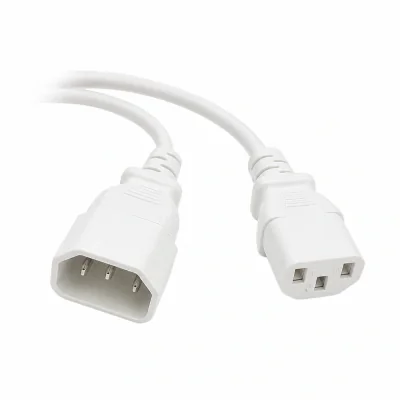 CABLU alimentare Spacer prelungitor, 1.8m, intrare C14, iesire C13, 6A, alb, "SPPW-C14-C13-6A-1.8-WH"