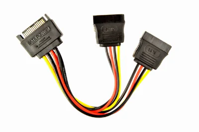 GEMBIRD CC-SATAM2F-01 cable power splitter SATA 15 pin -> 2x SATA HDD - straight