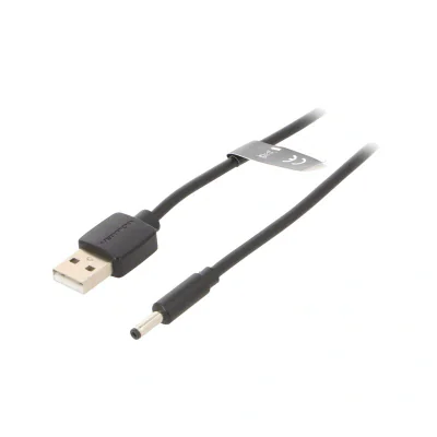Cablu alimentare Vention, USB 2.0 (T) la DC 3.5mm x 1.5mm (T), 1.5m, 5V, 2A, PVC, negru, "CEXBG" -6922794746725