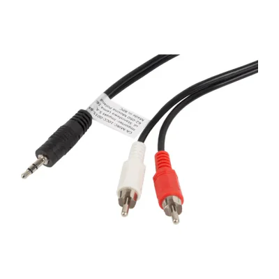 Cablu audio Jack 3,5 mm la 2 x RCA Lanberg, 1,5 metri
