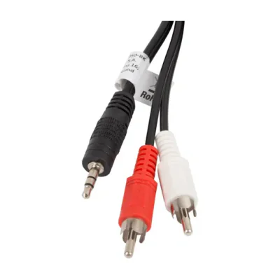Cablu audio Lanberg Jack 3,5 mm (tată) 3 pini la 2x RCA (tată), 5 metri